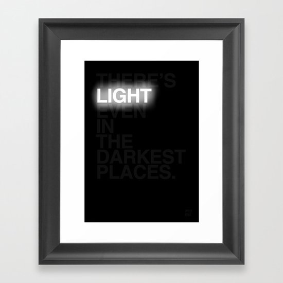 Light Framed Art Print