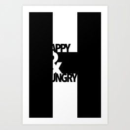 Happy & Hungry 2 Art Print