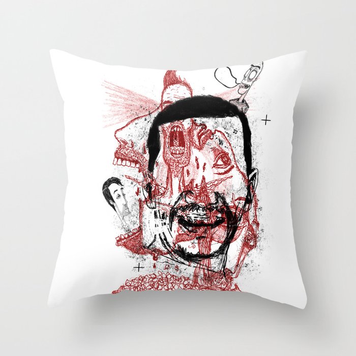 Chaotic mind Throw Pillow