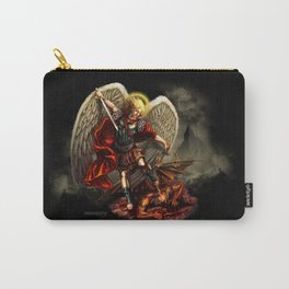 Saint Michael Archangel against the Devil Carry-All Pouch | Renaissance, Digitalillustration, Angelwings, Oldtestament, Epic, Divine, Angel, Swordofgod, Archangel, Justice 