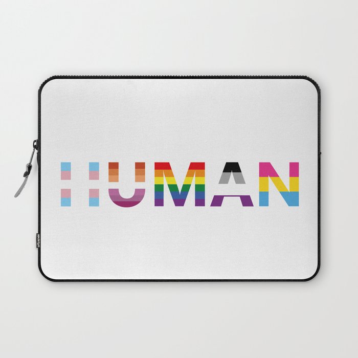 HUMAN Pride Flags Laptop Sleeve