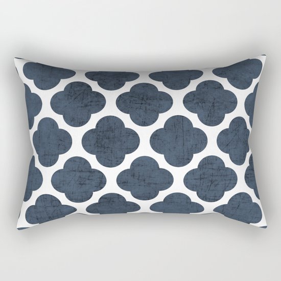 navy clover Rectangular Pillow