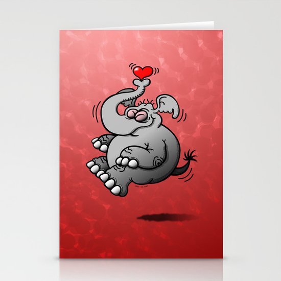 Fly me to the Moon Elephant Stationery Cards