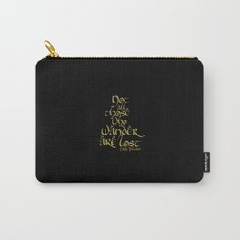 Tolkien Quote - Gold On Black Carry-All Pouch