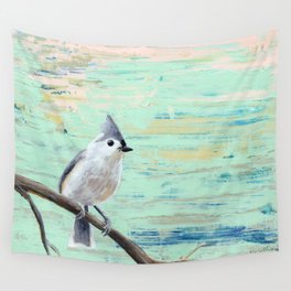 Tufted Titmouse Wall Tapestry