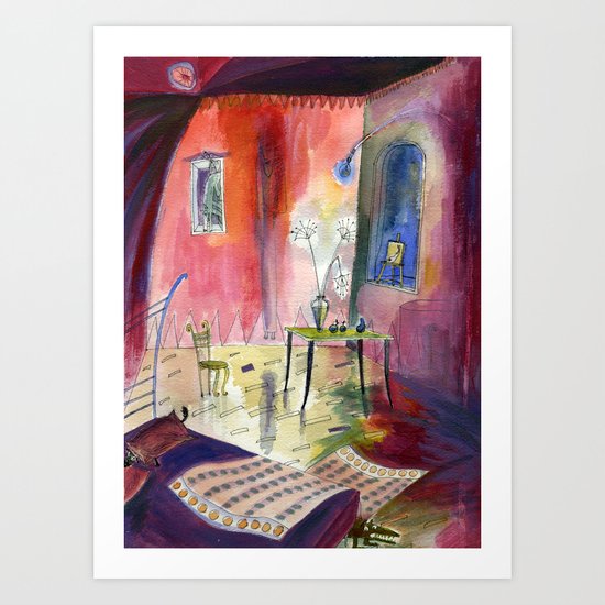 Room with Hidden Things Art Print