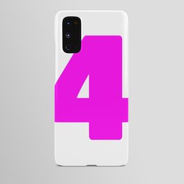 4 (Magenta & White Number) Android Case