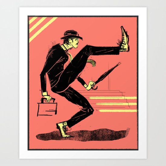 Silly Walk Art Print