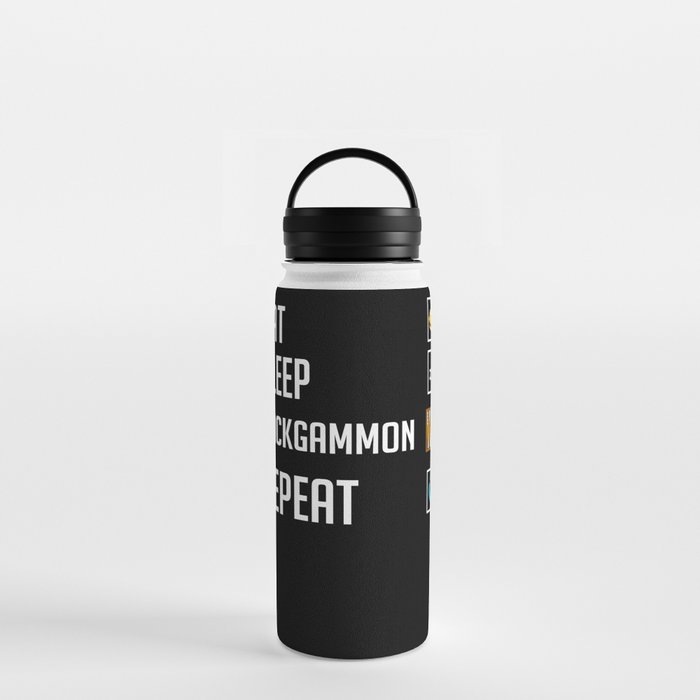 Backgammon Board Game Player Rules Water Bottle