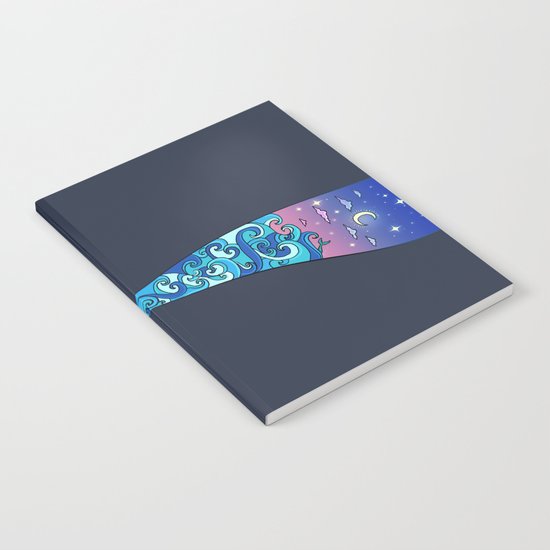 mermaid tail *ocean* Notebook