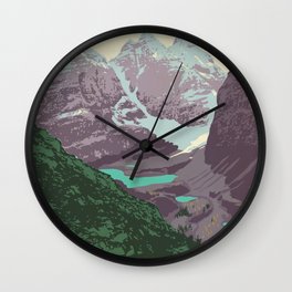 Yoho National Park Poster Wall Clock