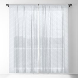 Herringbone White Decor Accent Sheer Curtain