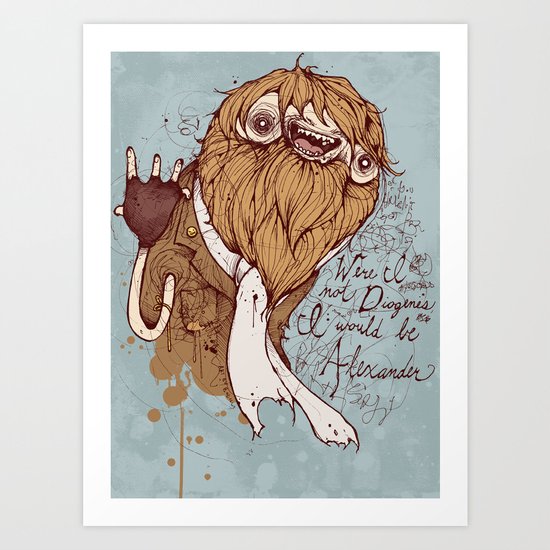 Were I not Diogenes Art Print