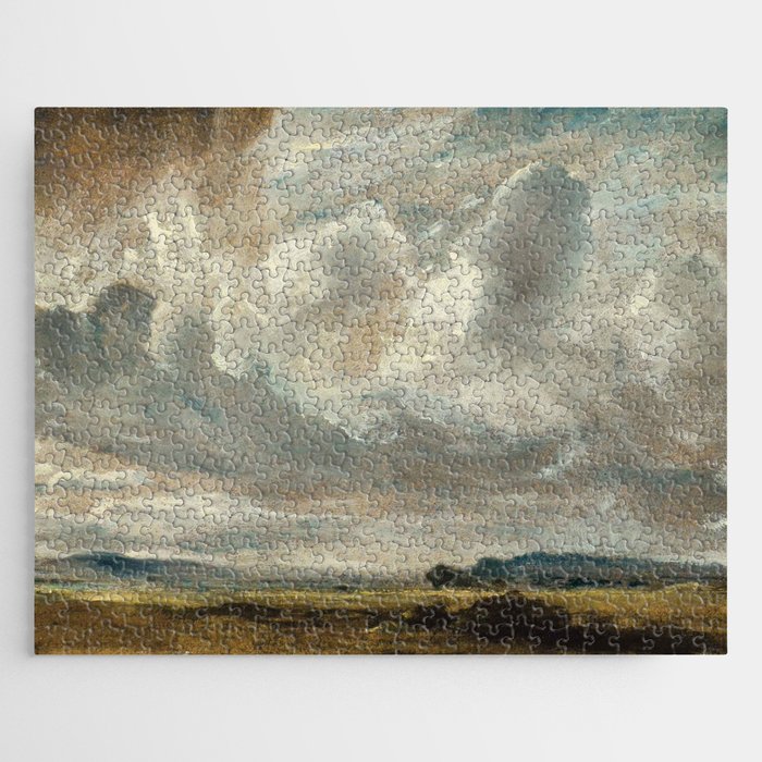 Landscape with clouds by John Constable Jigsaw Puzzle