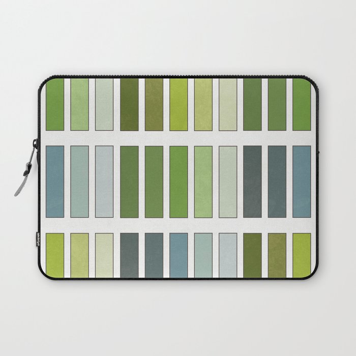 Mark Maycock's Scale of hues and tones of green from 1895 (vintage remake without texts) Laptop Sleeve