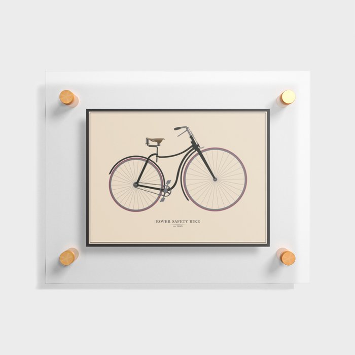 Vintage Rover Safety Bike Floating Acrylic Print
