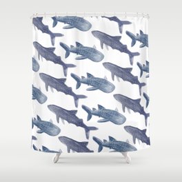 Whale Sharks Shower Curtain