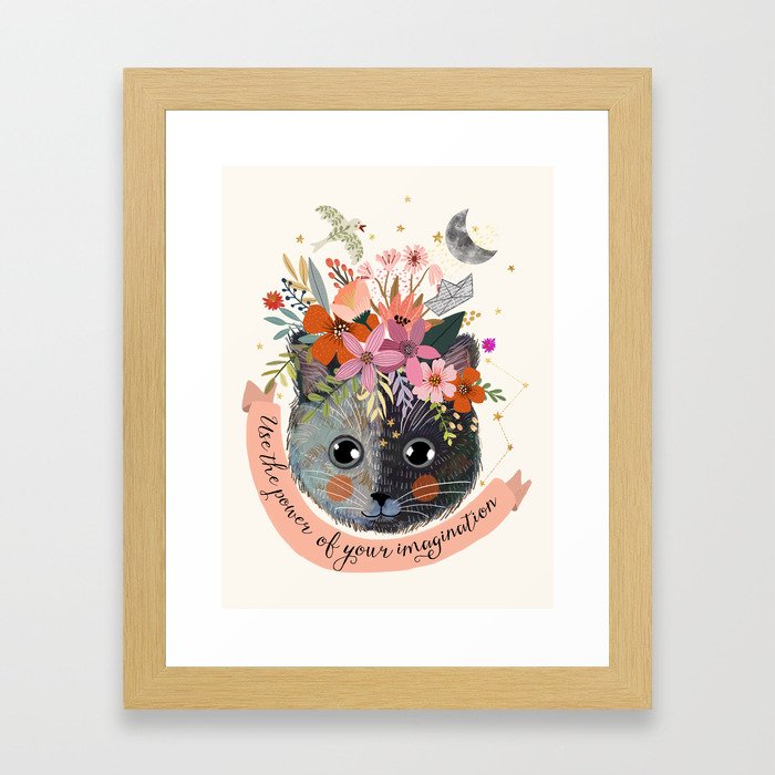 Use the power of your imagination Framed Art Print