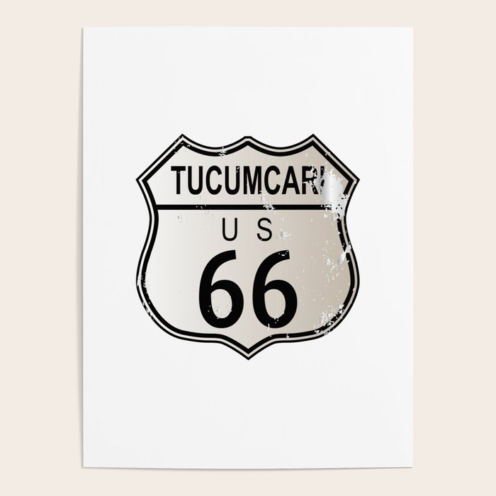Tucumcari Route 66 Poster by HomeStead Digital Society6