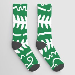 The leaves pattern 12 Socks