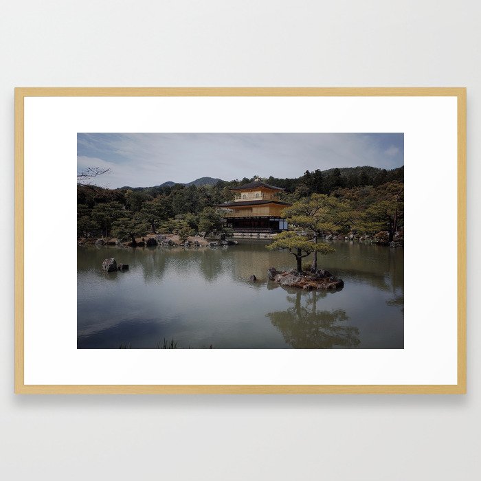 Japan Kyoto Golden Temple Pavilion Kinkaku-ji Framed Art Print