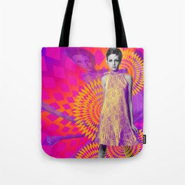 Supermodel Twiggy 1 - Supermodels of the Sixties Series Tote Bag