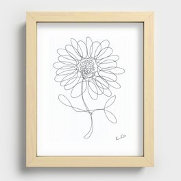 Daisy - White Recessed Framed Print