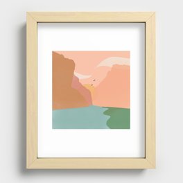 Sunset, Santa Elena Canyon Recessed Framed Print