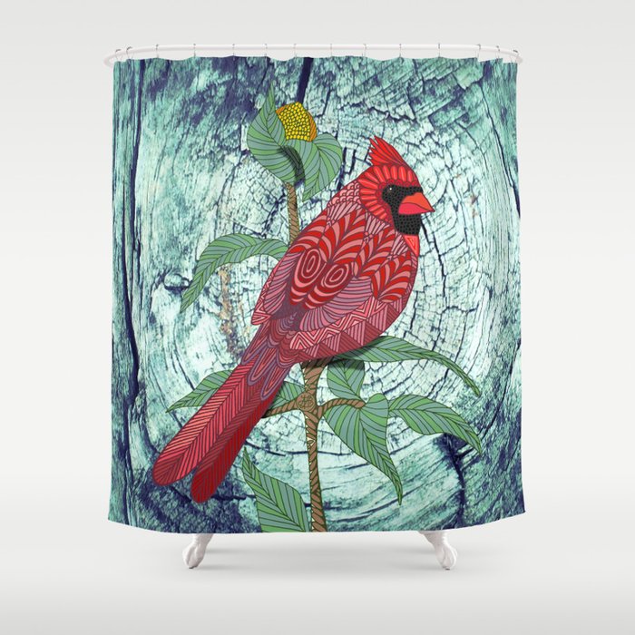 Virginia Cardinal Shower Curtain By Artlovepassion Society6 Virginia Cardinal Shower Curtain