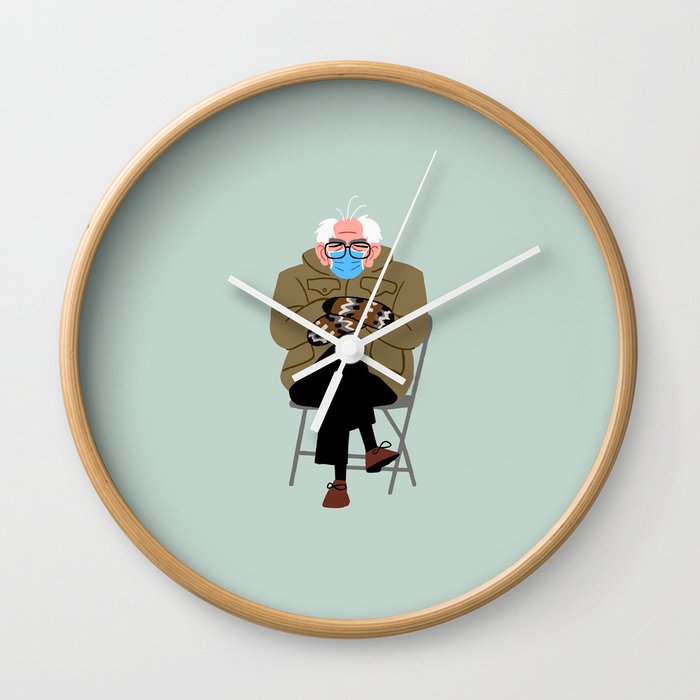 Bernie's Mittens Wall Clock