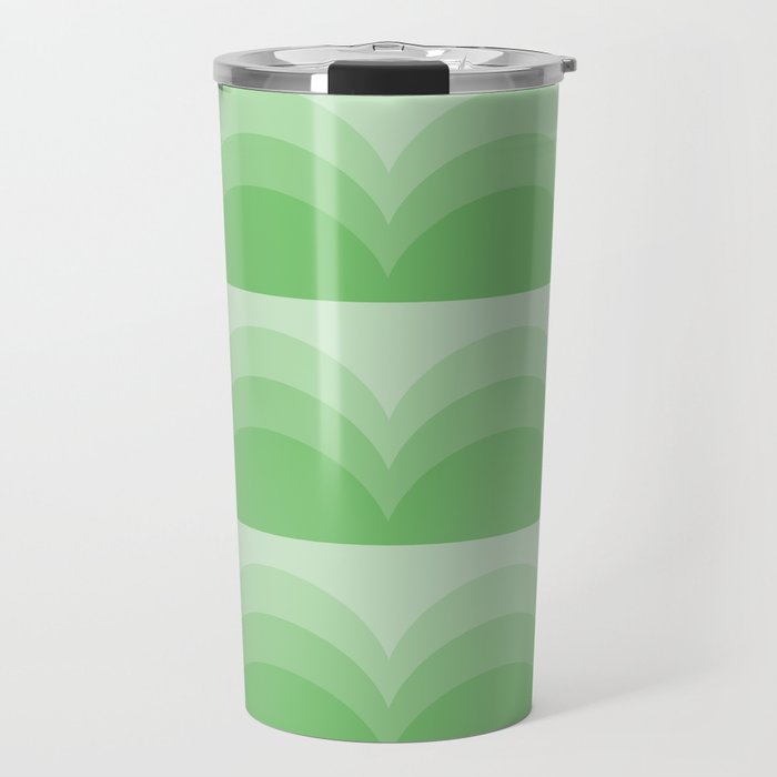 Four Shades of Green Curved Travel Mug