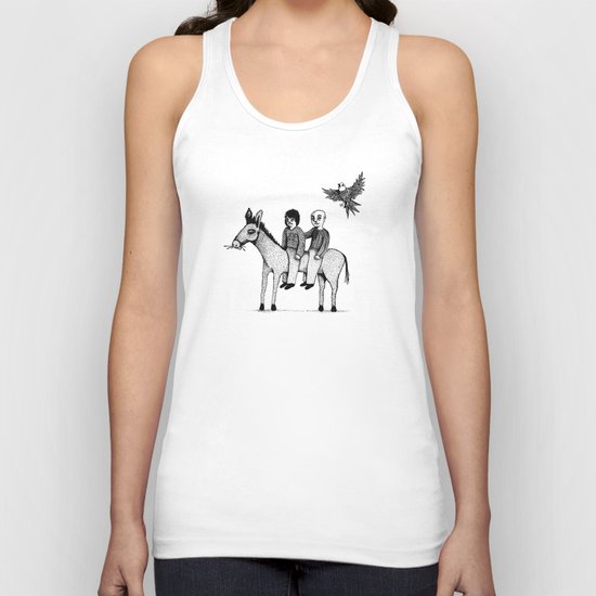 And you will return with your horse tired Unisex Tank Top