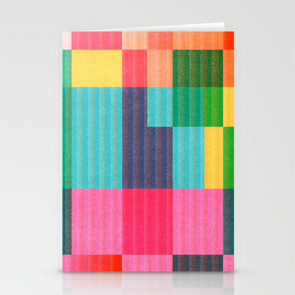 Colorful Geometric Abstract Art 23 Stationery Cards