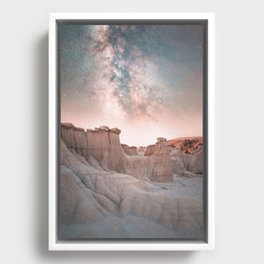 Cosmic Canyon Framed Canvas