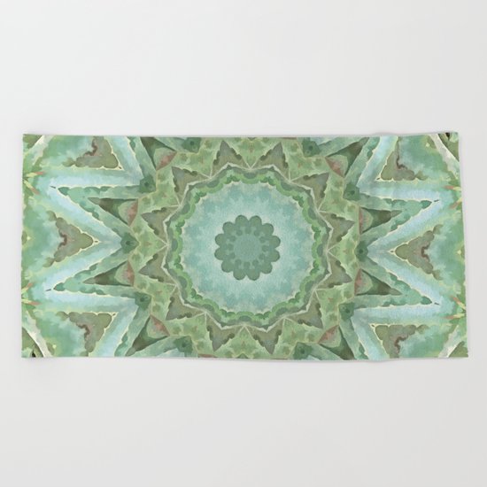 Kaleidoscope of Cacti Beach Towel
