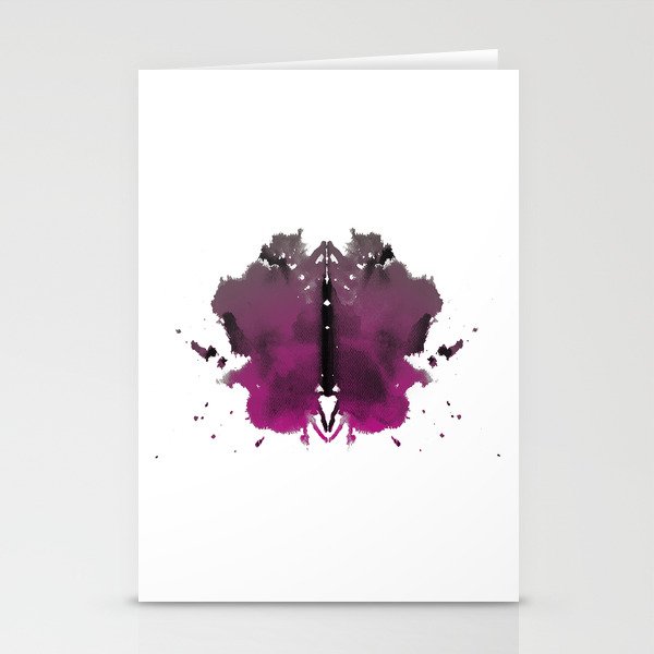 Rorschach test 2 in color   Stationery Cards