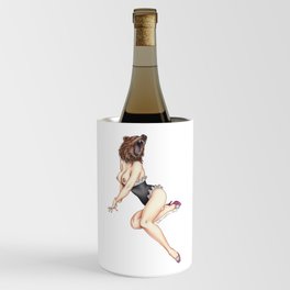 The Bear Naked Lady Wine Chiller