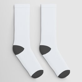 Enchanting Ultra Pale Blue Gray Solid Color PPG Calla Lily PPG1042-1 - All One Single Shade Colour Socks