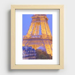 Eiffel Tower Recessed Framed Print