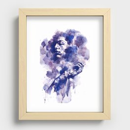 Study in Blue Recessed Framed Print