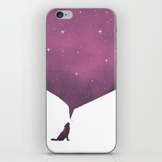 wolf song iPhone Skin