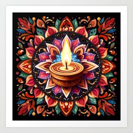 Diwali days Art Print