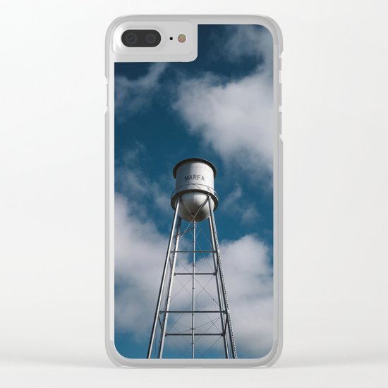 Marfa Water Tower Clear iPhone Case