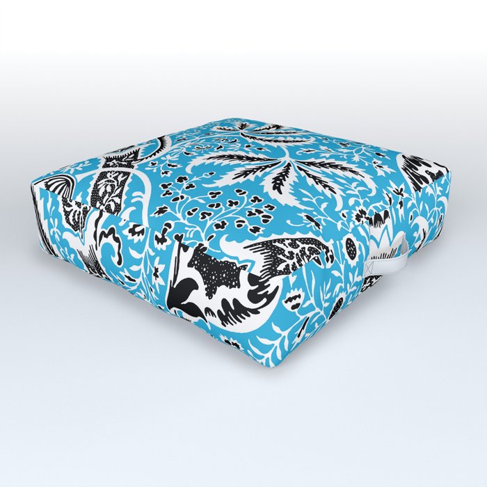 William Morris "India" 2. light blue Outdoor Floor Cushion