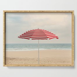 Umbrella - California Beach Photography Serving Tray