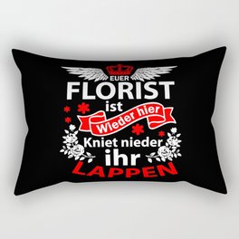 Kneel Down Florist Rectangular Pillow