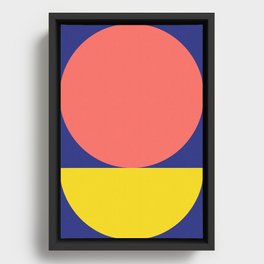 Minimal Geometry II Framed Canvas