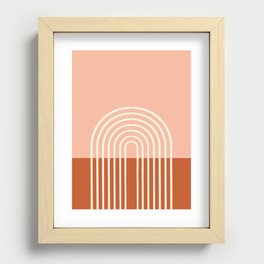 Terracota Pastel Recessed Framed Print