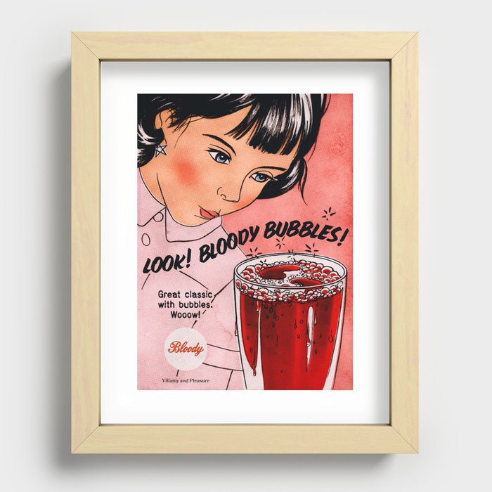 Bloody Drink 4 Recessed Framed Print