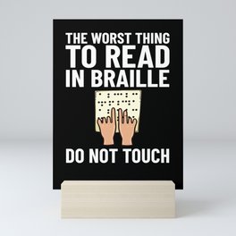 Braille Alphabet Number Blindness Reader Mini Art Print